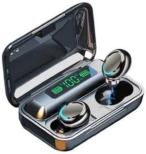 CYSRALFC New Wireless Earbuds Bluetooth 5.0 Headset, IPX7 Waterproof, LED Battery Display auriculares,140 Hours Play time with Charging Box, 3D Stereo Audio Full Touch Screen Headset with Microphone