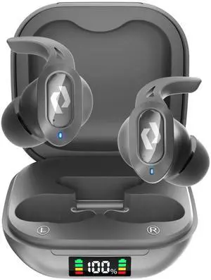 Wireless Ear buds Bluetooth Earbuds Wireless Charging Case Waterproof Headphones Built in Microphone Stereo Bass 64H Playback LED Power Display for iPhone Android Phones Computer Sports Gaming Workout