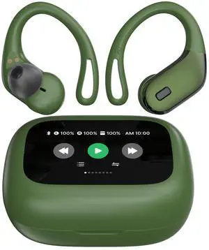 dbsono Bluetooth Headphones with Microphone 80H Playtime IPX7 Waterproof Wireless Earbuds with Ear Hooks for Running Workout Gym Work