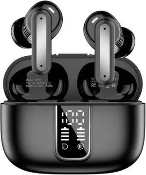 BLAYKE Wireless Bluetooth Earbuds Headphones with Dual LED Display, HD Microphones, Noise Cancellation, Premium Sound, Waterproof Design, 36H Playtime, Smart Touch, and Comfortable Wear