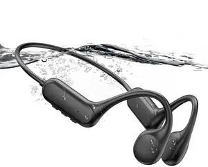 Wireless bone conduction headphones,IPX8 Waterproof Swimming Earphones, shower headphones,Sports Headphones with Built-in MP3 Player 32G Memory, Wireless Earphones for Workouts, Swimming, Running
