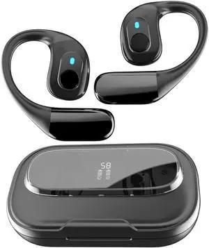 EarAccord Open Ear Headphones wrap Around Earbuds Bone Conduction Bluetooth 5.4,audiophile earbuds, Comfortable Fit, Wireless Pain Free Behind The Ear Buds with Mic secure Ear Hook for Running outdoor