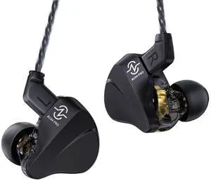 ccz BC04 Pro in Ear Monitor Headphones, 1DD & 1BA Hi-Res Wired Earbuds, Noise Isolating Fit, Ergonomic Design IEM Earphones for Musicians, Audiophiles, Stage, Gaming Earbuds with Detachable Cable