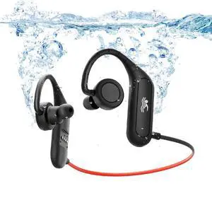 BZOJIFO Swimming Headphones, IPX8 Waterproof Earbuds for Swimming 32GB Swimming MP3 Player Wireless Bluetooth 5.4 in-Ear Waterproof Headset 18H Playing time with Mic for Swimming, Cycling, Workout