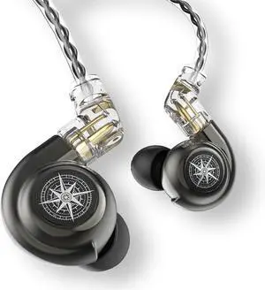 BZINK 2 Pack H89 Wired Earbuds Conch in Ear Monitor Headphones