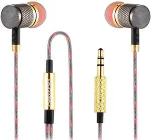 Betron YSM1000 Earphones in Ear Headphones Wired 3.5mm Jack Tangle-Free Cable Case and Noise Isolating Earbuds