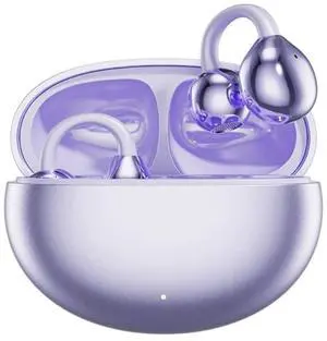 Clip-on Earbuds, Ergonomic Wireless Bluetooth Bone Conduction Open-Ear-Earbuds with C-Shaped Bridge Slim Hook, Comfortable for Fitness, Running, Gym Workouts.