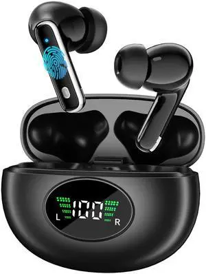 Ai Language Translation Earbuds, in-Ear 3-in-1 Translation Earbuds, Real Time 2-Way Earbuds, Sound Quality Long Battery Life, Great for Travel Business Black (Black)