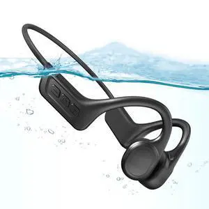 Bone Conduction Headphones IP68,Wireless Bluetooth 5.3 Earphones with Microphone, Built-in 32GB MP3 Open Ear Bluetooth Headphones for Running,Cycling