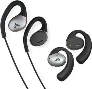 Avantree Resolve & Pebble - USB C Wired Open-Ear Earbuds & Microphone (for Medium-Large Ear). Bluetooth Open-Ear Earbuds for Smart TV Watching & Comfortable Surroundings Awareness