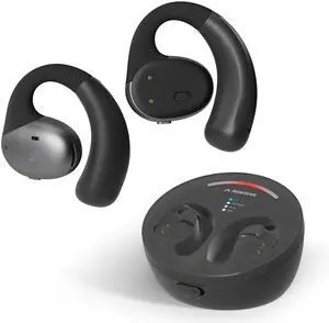 Avantree Medley Pebble - Wireless Earbuds for TV Listening, Clear Voice Open Ear Bluetooth 5.3 Headphones for Seniors & Hard of Hearing, with Transmitter and Charging Dock, 10hrs Play Time