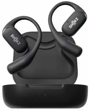 SHOKZ OpenFit Open Ear True Wireless Bone Conduction Earbuds - Black