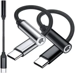 AFGHOA 3.5mm Jack Wired Earbuds and 3 Pack USB C to 3.5 mm Audio Headphone Adapter