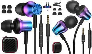 AFGHOA 2 Pack 3.5mm Jack Earbuds Wired Earphones
