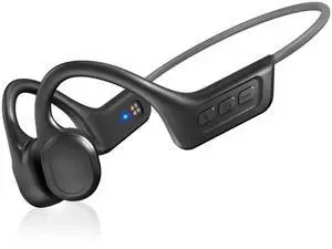 Bone Conduction Headphones,Upgraded IPX7 Waterproof Wireless Earbuds,Open Ear Headphones Bluetooth 5.3 with Mic,10H Playtime for Running,Cycling,Hiking,Gym,Workout. (Deep Gray)