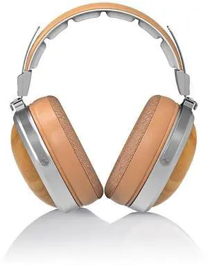 FiiO FT1 Closed-Back Over-Ear Nanowood Fiber Composite Diaphragm Wired Hi-Fi Headphones, Detachable Cable, American Black Walnut Wood Ear Cups for Home, Studio, Recording (Beech)