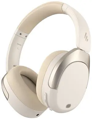 Edifier W830NB Wireless Over Ear Headphones with -45dB Active Noise Cancelling, 94H Playtime, LDAC Hi-Res Sound, Spatial Audio, Fast Charging, Multipoint Connection, Bluetooth V5.4 - Ivory