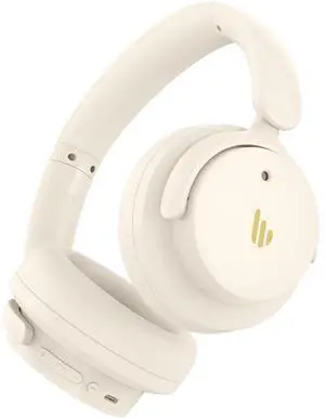 Edifier H9 Hybrid Active Noise Cancelling Headphones Bluetooth 5.4, Over Ear Headphones Wireless with 75H Playtime, Hi-Res Audio, Spatial Audio, Multipoint Connection, Clear Calls, Foldable - White