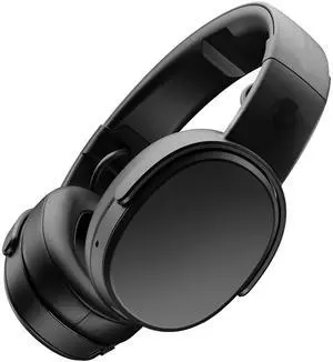 Skullcandy Crusher Wireless Bluetooth Headphones with Multi-Sensory Bass, Noise Isolating Over-Ear Fit, Up to 40 Hours Battery, Microphone for iPhone Android with Travel Bag - Black