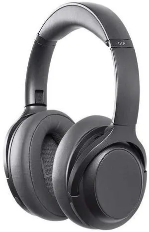 Monoprice BT-600ANC Over Ear Headphones - Bluetooth 5, Active Noise Cancelling (ANC) Qualcomm aptX HD Audio, AAC, Touch Controls, Ambient Mode, 40 Hour Playtime, Carrying Case, Multi-Pairing