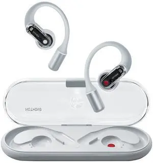 Nothing Ear (Open) Open-Ear Headphones, Earbuds with Earhooks, Clear Voice Technology with 2 Mics, BT 5.3, Fast Charging, Compatible with iPhone & Android -White