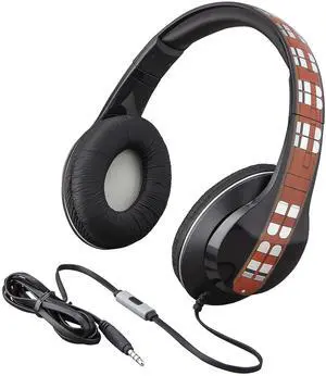 eKids Star Wars Han Solo Movie Chewbacca Over The Ear Headphones with Built in Microphone