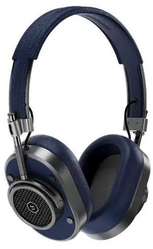 MASTER & DYNAMIC MH40 Over-Ear Wireless Headphones Gen II, Gunmetal/Navy Leather