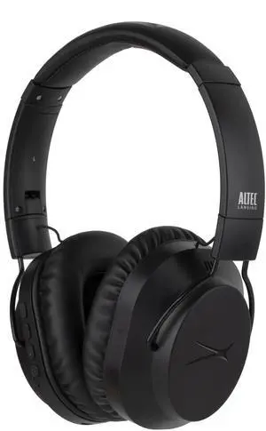 Altec Lansing Whisper Active Noise Cancelling Headphones, Black
