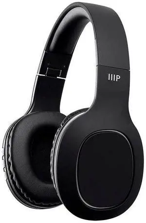 Monoprice BT-205 Bluetooth 5.0 Over Ear Headphone, Built-in Microphone, 8Hrs Playtime, Lightweight, Foldable, 40mm Drivers, for Home, Work and Travel