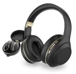 SENTRY OSH Over Ear Bluetooth Wireless Headphones, Active Noise Canceling -20dB Reduction, 22 Hour Battery Life, Control Buttons, Built in Microphone, USB C Charging and Carrying Case Included