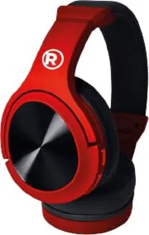 RadioShack Wireless Headphones, Over-Ear,Feat. 7 Hours of Playback, Bluetooth, with 300MAH Battery, V5.0, Black/Red