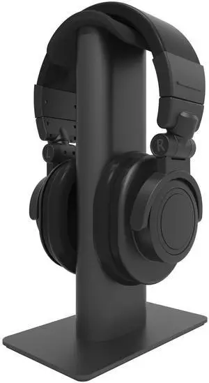 Kanto H2 Premium Universal Headphone Stand with Curved Silicone Padding for On and Over Ear Headphones | Black