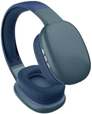 RCA Wave-56 Wireless Headphones, 40 Hour Battery Life, Hi-Res Audio, Enhanced Bass, Transparency Mode, Noise Cancelling Headphones, Lightweight Comfort, Travel Friendly Design, Navy