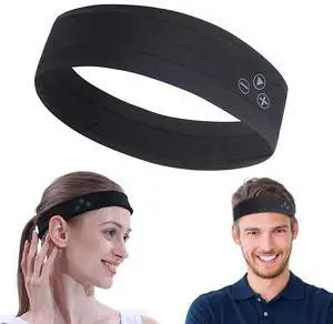 mucro Sports Headband Ipx5 Waterproof Headphones Wireless Sleep Bluetooth Headband Adjustable Size Fits The Head Bluetooth Headband for Sleeping