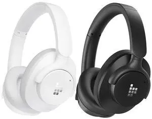 Tronsmart Sounfii Q20 Active Noise Cancelling Headphones, Wireless Over Ear Headphones, 60H Playtime, Rich-Detailed Sound, Customize EQ, Comfort Fit Ear Cups, for Travel, Home Office