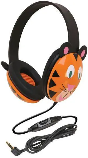 Califone 2810-TI Kids Stereo and PC Headphones, Tiger Design