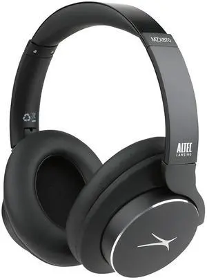 Altec Lansing Comfort Q+ Bluetooth Headphones, Active Noise Cancellation, Comfortable, Quite, Noise Cancelling Headphone, Up to 26 Hours of Playtime, 30 Ft. Wireless Range, Black