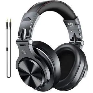 OneOdio A70 Bluetooth Over Ear Headphones, Studio Headphones with Shareport, Wired and Wireless Professional Monitor Recording Headphones with Additional 3.5mm Audio Cable