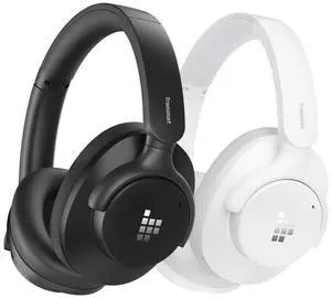 Tronsmart Q20S Hybrid Active Noise Cancelling Headphones, Wireless Over Ear Bluetooth Headphones with Mic, Hi-Res Audio, 60H Playtime, Deep Bass Custom EQ via App, Comfort Fit, for Travel Home Office