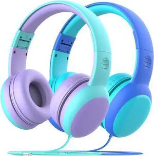 gorsun Kids Headphones with Limited Volume, Children's Headphone Over Ear, Toddler Headphones for Boys and Girls, Wired Headset Earphones for Children
