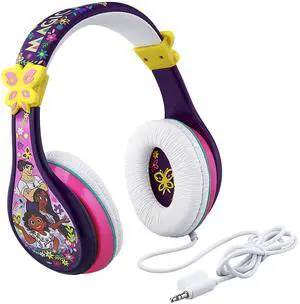 eKids Disney Encanto Headphones for Kids, Wired Headphones Includes Headphone Splitter