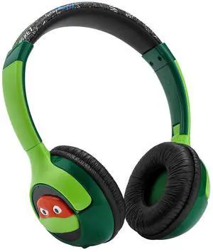 eKids Teenage Mutant Ninja Turtles Bluetooth Headphones for Kids, Wireless Headphones with Microphone, Includes Aux Cord, Perfect for School, Home, or Travel