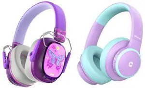 iClever PNC Focus & ANC BTH26 Noise Cancelling Headphones for Kids, Safety Noise Reduction for Autism Sensory &Concentration Aid, Ear Hearing Protection for Fireworks/Event/Monster Truck/Concert