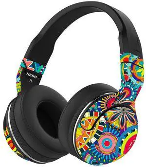 MightySkins Skin Compatible with Skullcandy Hesh 2 Wireless Headphones - Flower Wheels | Protective, Durable, and Unique Vinyl wrap Cover | Easy to Apply, Remove, and Change Styles | Made in The USA