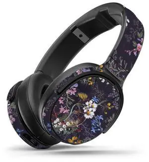 MightySkins Skin Compatible with Skullcandy Venue Wireless Headphones - Midnight Blossom | Protective, Durable, and Unique Vinyl wrap Cover | Easy to Apply, Remove | Made in The USA