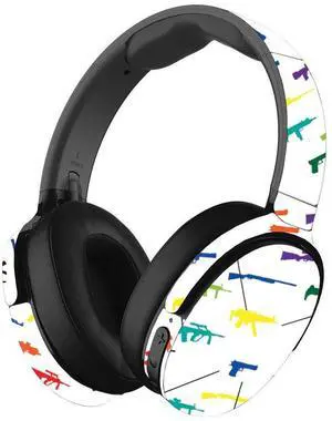 MightySkins Skin Compatible with Skullcandy Hesh 3 Wireless Headphones - Fun Guns | Protective, Durable, and Unique Vinyl Decal wrap Cover | Easy to Apply, Remove, and Change Styles | Made in The USA