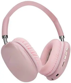 AUDALA Wireless Bluetooth Over Ear Headphones Up to 28H Battery Life Headset with Microphone Gym Overhead Headphones Compatible with iOS & Android Mobile Phones, Computers, Laptop (Pink)