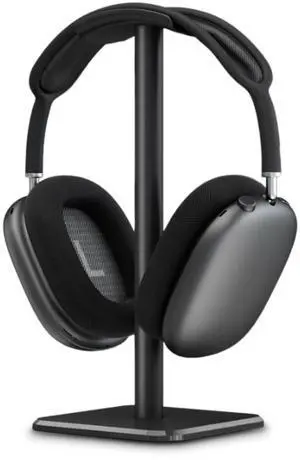 Bewinner Headphone Stand for All Headsets, Rounded Corners Anti Slip Base TPU Tray Aluminum Alloy Support Bar, Home Office Gaming Portable Easy Assembly