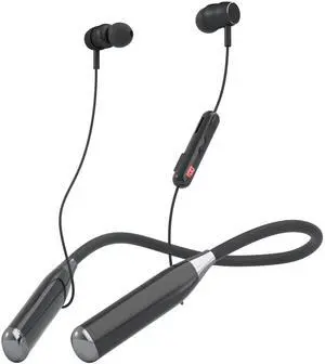 CCICITA X9 Neckband Bluetooth Headphones - 200H Playtime, LED Battery Display, TF Card Support, Magnetic Earbuds, Bluetooth 5.3, Game Mode, Multi-Point Connection, Black
