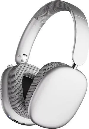 CIRICO Y01 BaseTone Wireless Over-Ear Headphones, Bluetooth 5.3, 20H Playtime, Deep Bass, Foldable Lightweight Design for Travel, Home Office, Cellphone/PC, Sliver